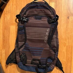 Dakine Brown and Navy Striped Men's Backpack